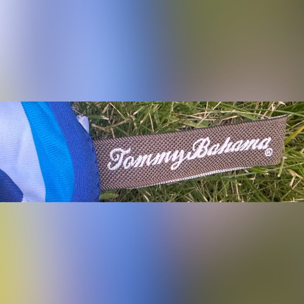 Tommy Bahama Swim Top - Beautiful stripes - Very flattering. XL - Full Bra - Picture 5 of 6